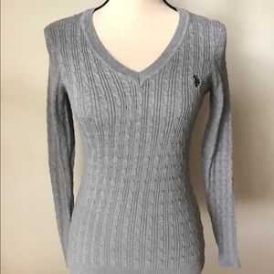 NWOT U.S Polo Assn. Grey V-Neck